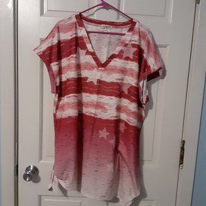 Red & white stars top